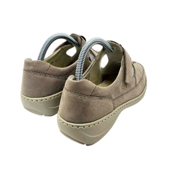 Waldlaufer Beige Leather Comfort Shoes Size 8 Wide Adjustable Strap Casual - Picture 8 of 9